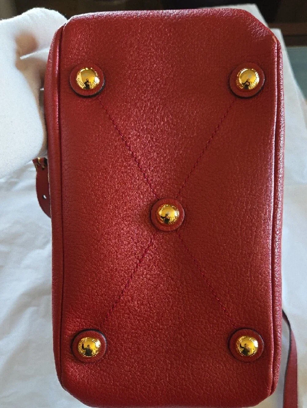 Miu Miu Convertible Denim and Leather Bag